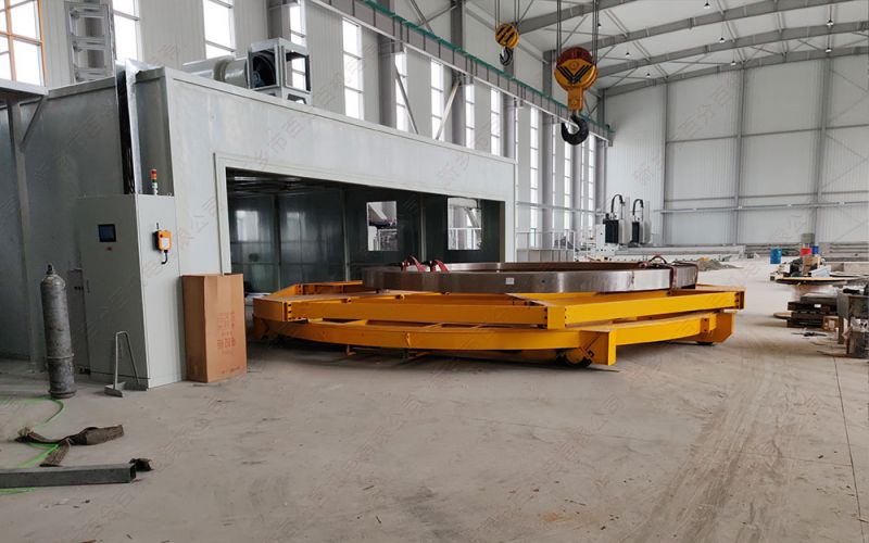 環(huán)保設(shè)備噴砂房配套的有軌電動轉(zhuǎn)運(yùn)車：效率、安全、環(huán)保