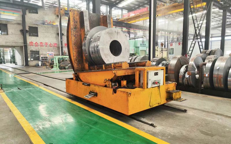 軌道平車(chē)+翻轉(zhuǎn)機(jī)：鋼卷生產(chǎn)行業(yè)的智能化革新方案